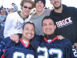 a pic with the fellas in Ralph Wilson Stadium